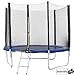 Produktbild Arebos Outdoor Trampolin Komplettset  244, 305, 366, 427 cm/Inklusive Sicherheitsnetz, Leiter, Sprungmatte, gepolsterten Netzpfosten und Randabdeckung/GS geprüft (Durchmesser 244 cm)