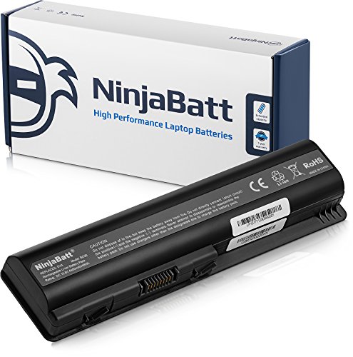 NinjaBatt Batería para HP HP 484170-001 Presario CQ60 CQ61 HSTNN-LB72 HSTNN-CB72 Pavilion DV4 G71-340US G60-235DX G60-535DX DV4-2145DX DV5-1235DX DV4-2045DX G60-445DX DV5-1002NR - Alto Rendimiento [6 Celdas/4400mAh/48wh]