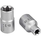 Proxxon 23386 Socket Spanner Insert 1/2 Inch E 16 External TX Insert Chrome Vanadium Steel 31 CrV 4 Ratchet Wrench Insert