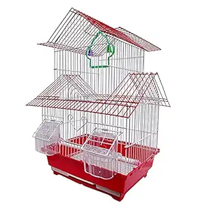 Bird cage (33 x 26 x 69 cms )- ( Colors May Vary)