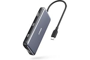 Anker Adattatore PowerExpand 8 in 1, 100 W Power Delivery, 4 K 60 Hz, HDMI, 10 Gbps USB-C e 2 porte USB A, porta Ethernet, micro SD e SD, per MacBook Pro e altro