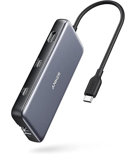 Anker PowerExpand adapter USB 8 w 1, USB-C Media Hub, Dual 4K HDMI