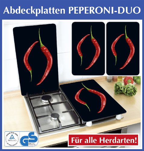 WENKO Abdeckplatte Universal Peperoni Duo, 2er Set - 4