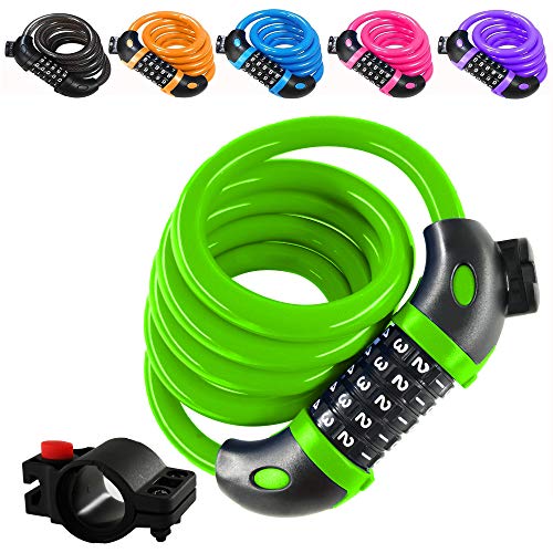 AMZOON fahrradschloss (Green 1.2M)