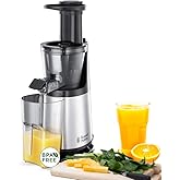 Russell Hobbs 25170-56 Slow Juicer, 3 Strainer Inserts (Thin, Rough and Frozen Fruits), Black