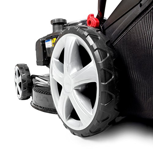 BRAST Benzin-Rasenmäher Selbstantrieb Briggs & Stratton Motor 2,22kW (3PS) 51cm Schnittbreite 30-80mm Schnitthöhe 60L Grasfangkorb GT Getriebe Easy Clean Stahlblechgehäuse Rasen-Mäher B&S Benzinmäher - 4