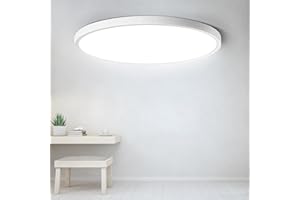 Pmgud LED Lampada da soffitto 24W Plafoniera LED Soffitto rotonda piatta luminosa ed energetica per bagno camera da letto soggiorno cucina ecc. - 5000K 2100LM LED Ø 220 * H24mm luce bianca
