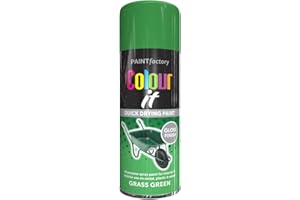Classic Signature - 1 x All Purpose Grass Green Aerosol Spray Paint 400ml Quick Drying Spray, Fast Dry and Excellent Coverage for Metal, Wood, Plastic and More