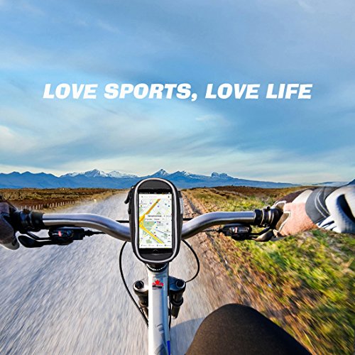 Fahrrad lenkertasche, Ubegood Handyhalter Fahrrad Tasche mit wasserdichte für iPhone 6s Plus/6 Plus/Samsung s7 edge andere bis zu 5,5 Zoll Smartphone - 2