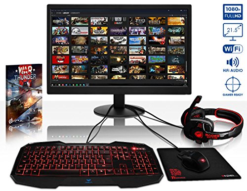 VIBOX Voxel GL750-285 Komplett-PC Paket Gaming PC – 4,5GHz Intel i7 Quad Core CPU, GTX 1050 GPU, Super, Wassergekühlter Desktop Gamer Computer mit Spielgutschein, 22″ HD Monitor, Gamer Tastatur & Mouse, lebenslange Garantie* (4,2GHz (4,5GHz Turbo) Superschneller Intel i7 7700K Kabylake Quad 4-Core Prozessor CPU, Nvidia GeForce GTX 1050 2GB Grafikkarte GPU, 32GB Crucial Ballistix 2400MHz RAM, Kingston 480GB SSD, 2TB Festplatte, Alphacool Eisbaer Wasserkühler, Ohne Windows Betriebssystem) - 2