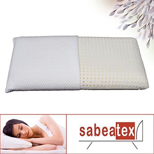 sabeatex Aktion schlaf dich fit Nackenstützkissen inkl. Bezug, weiß, 68 x 35 x 13 cm - 7