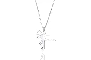 VASSAGO Collier de gymnastique rythmique - Cadeau de gymnastique pour filles - Collier ruban avec pendentif en ruban - Cadeau pour femme et entraîneur