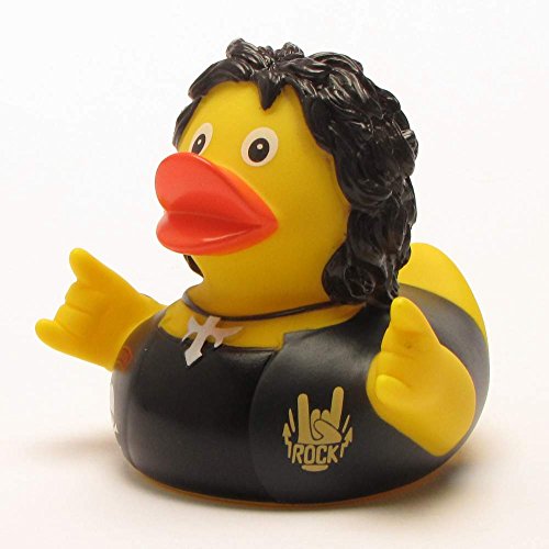 Heavy Metal Badeente | Quietscheentchen | Duckshop | L: 8 cm
