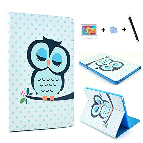 TIODIO® PU Leder Case Hülle Schutzhülle Handyhülle für Samsung Galaxy Note 10.1 2014 Edition P600 P601 P605 Muster Slim Fit Ständer und Wallet Tasche Flip Case Etui Mit Stand Halter Falten Standfunktion und Cardslots Kredit Karte Kartenfächer, Displayschutzfolie und Stylus enthalten, A02