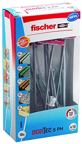 Fischer 539026 Taco Duotec T ph DIY/Caja 10 Ud, Set Piezas