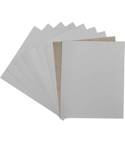 10 Blatt Schleifpapier P2000 – Nass & Trocken, 210x110 Mm, Reißfest, Für Den Feinschliff