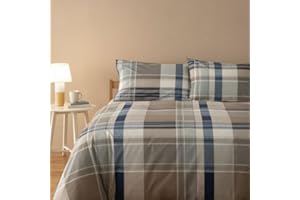 Bassetti Completo Copripiumino Matrimoniale Art. Scotland M1 + tavoletta Profumo Biancheria per armadi by biancocasa