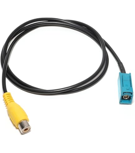 FAKRA Z Auf RCA Adapter Set - Perfekt Für Rückfahrkamera Im Auto (2x 80cm) - Kompatibel Mit Mercedes, Ford, Range Rover & Mehr