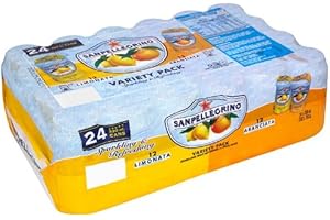 Sanpellegrino Rainbow Limonata Aranciata Pack, Lemon, 330 ml, 24 Count