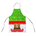 Produktbild Sasairy Weihnachten Komisch Gemusterte Kochschürze aus Baumwolle Taschen kochen Schürzen für Kinder Chef Weihnachtsessen Party Dekor
