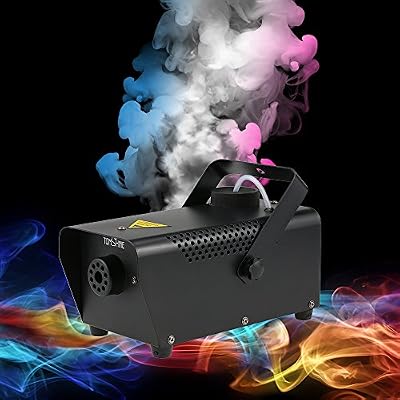Tomshine Machine à Fumée 400W avec télécommande filaire pour Halloween Mariages Les fêtes Théâtres Discos DJ