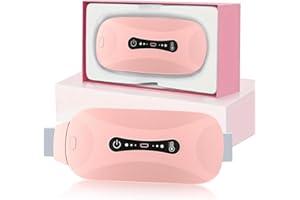 ‎HURRISE Perioden Wärmegürtel,Elektrischer Menstruations Wärmegürtel mit 3 Gängen,Verstellbarer Krampf Heizgürtel,Heizgürtel Zur Schmerzlinderung während der Periode, Bauch,für Frauen, Valentinstag(ROSA)