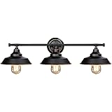 Vintage Antike Wandlampe Bad Spiegellampe Wandhalterung 3-flammig E27