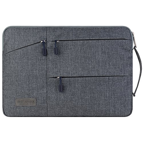 XGUO Traveller Serie-Macbook/Surface/iPad Pro/Matebook 11.6-15.4 Zoll Tasche MacBook Air Sleeve hülle Macbook Pro Surface Book Waterproof Sleeve Tasche Outdoor Laptop Cover Carring Tasche( Grau,13.3 Zoll) - 9