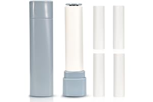 LELE LIFE Mini Lint Roller with 5 Refills 200 Sheets, Small Portable Travel Lint Roller Extra Sticky with Cover for Clothes Pet Hair Purse Essentials,Blue