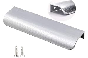 LONTAN Lot de 15 Poignee de meuble cuisine Poignee invisible Poignee tiroir Poignee entraxe 128mm Poignee coquille tiroir Poignee fixe