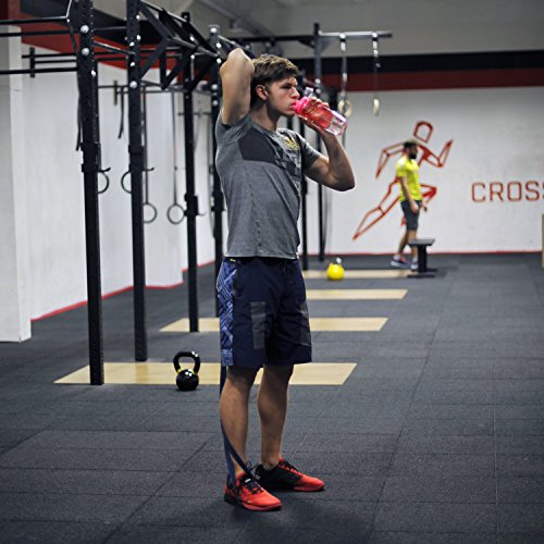 Bonke Trinkflasche für Fruchtschorlen – Große 1 Liter BPA-freie Sportflasche – Wasserflasche mit Gummigriff und extra sicherem Verschlusssystem – 1 Jahr Garantie - 6