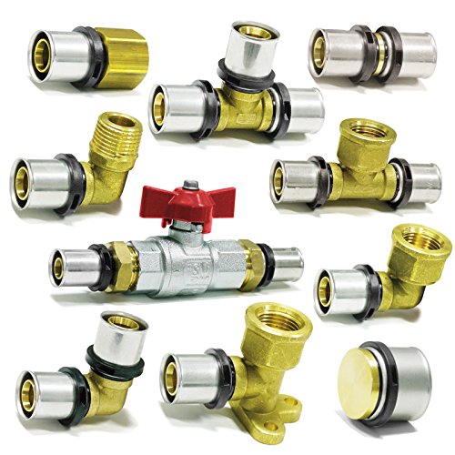 Pipetec Pressfitting Winkel 20×2 mm 90 Grad TH Kontur Verbundrohr, DVGW, TH-Profil - 3