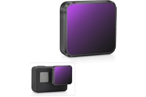LENSKINS ND8 Filter for GoPro Hero 7 Black/Hero 6 Black/Hero 5 Black, Japanese AGC Optical Glass ND Filter, 30 Layer, Multi-Resistant, Clip-on Weather Sealed with Lens Cloth