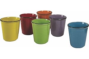 VILLA D’ESTE HOME TIVOLI Villa d'Este Home Tivoli Baita - Juego de 6 vasos de agua, cerámica