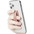 Spigen Flex Strap Cell Phone Grip/Universal Grip/Smartphone Holder Soft Elastic Strap Holder Designed for All Smartphones and Tablets - Rose Gold