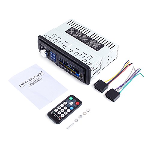 Masione® Bluetooth Car Stereo Audio Receiver , Single Din, In Dash 12V, MP3 Radio Player Compatible, Digital Media, FM Receiver with USB Port & SD Card Slot AUX Receiver,Remote Control