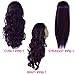 Ladies 3/4 WIG Half Fall Clip In Hair Extension STRAIGHT Dark Plum #99J/1