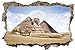 Produktbild Pyramide Ägypten Mond Wandtattoo Wandsticker Wandaufkleber D0538 Größe 70 cm x 110 cm