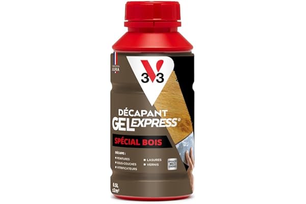 V33 Décapant gel express spécial bois - 0,5L