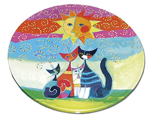 Fridolin F17926 Untersetzer für Gläser aus Metall / Kork Rosina Wachtmeister Set, 4 Stück in Metallbox - 4