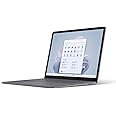 Microsoft Surface Laptop 5 Super-Thin 13.5 Inch Touchscreen Laptop - Silver - Intel EVO 12th Gen Core i5, 8GB RAM, 512GB SSD, Windows 11 Home, UK plug, 2022 Model