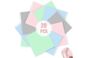 DEVENIRRICHE Jewelry Cleaning Cloth, Double Sided Polishing Cleaning Cloths Jewelry Wipe Cloths for Pearl Gold Platinum and Silver