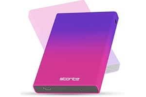 Storite External Hard Drive USB 3.0 – Portable Hard Drive 2.5 Inch, Plug & Play HDD with LED Indicator, Compatible with PS4, PC, Mac, Laptop, Gaming Console – Multicolor Storage Drive (1-TB)