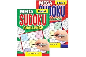 Martello P2861 Resestorlek A5 Mega Sudoku pusselböcker 1&2 - Set med 2
