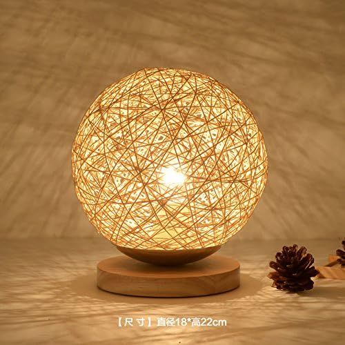 Ma ball table lamp,Bedroom bedside decoration table lamp modern retro living room simple creative european american study desk light-A