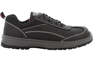 SAFETY JOGGER Chaussures de Sécurité S3 Femme - BESTGIRL - Chaussures de Travail avec Embout en Acier Légère, Basket Étanche avec Semelle Anti-Choc, Noir
