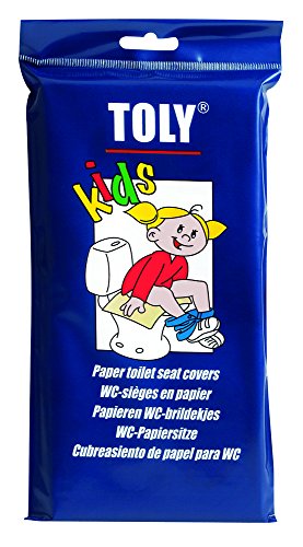Toly Kids Self-Flushing Paper Toilet Seat Cover Travel Pack (30 Covers)