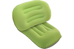 SUTAFOR 2X Oreillers de Camping Ultralégers 80g Coussin Gonflable de Plage Portables Coussins pour Le Voyage, la Randonnée 46x30 cm Vert