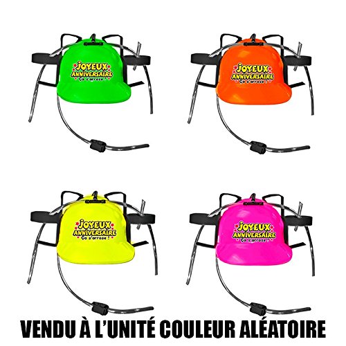 Casque anti-soif fluo - Colorix au choix