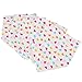 Multicolor Heart Pattern Baby Toddler Bandana Bibs Saliva Towel Dribble Triangle Head Scarf Pack of 5